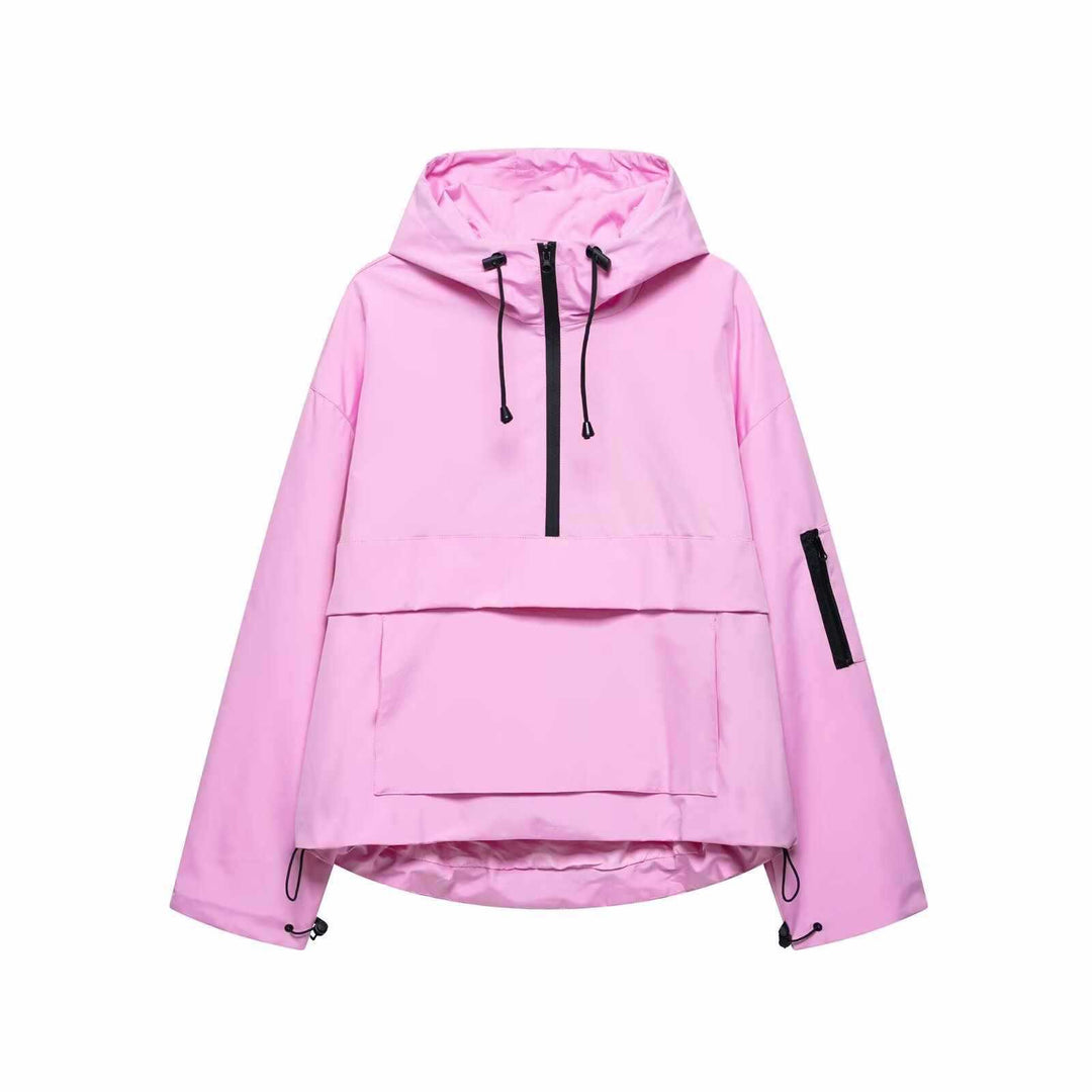 Women's water-repellent anorak jacket with practical pockets Lune London