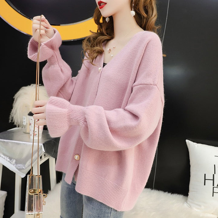 Cardigan pour femme avec des boutons en perles élégants Chic & Stil