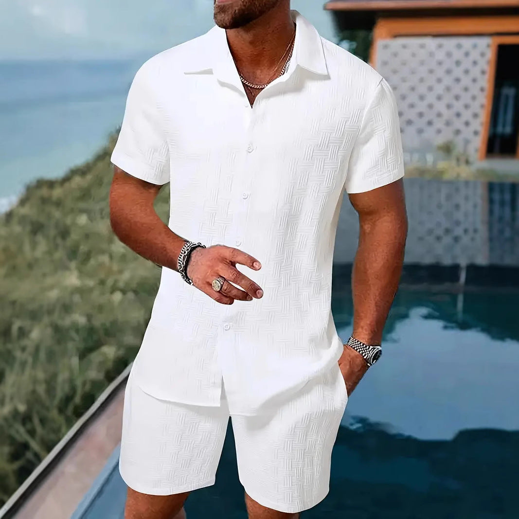 Men's Structured Short Sleeve Beach Outfit Lune London