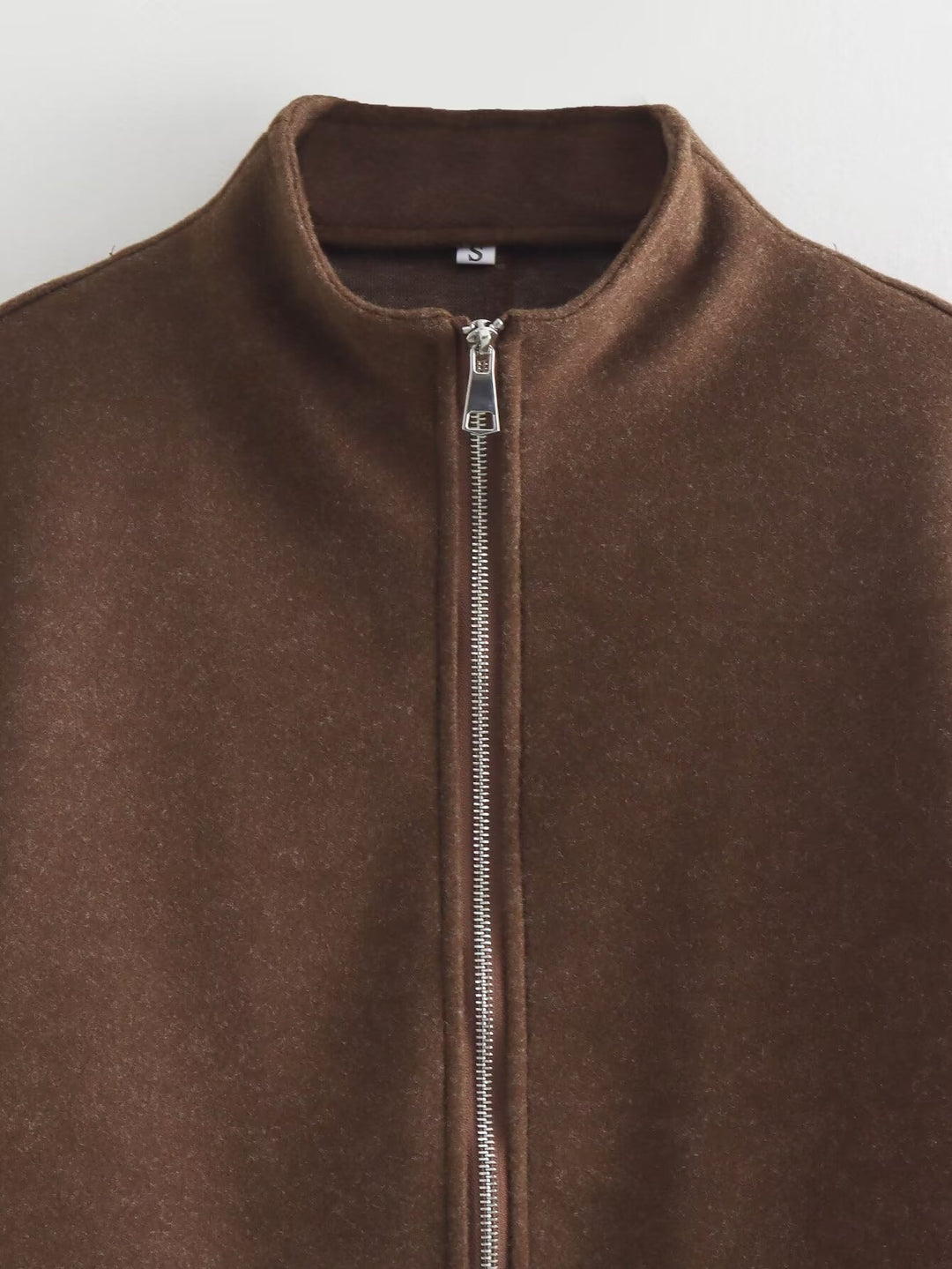 Contemporary transition jacket for women with high-quality high collar and full zip Lune London