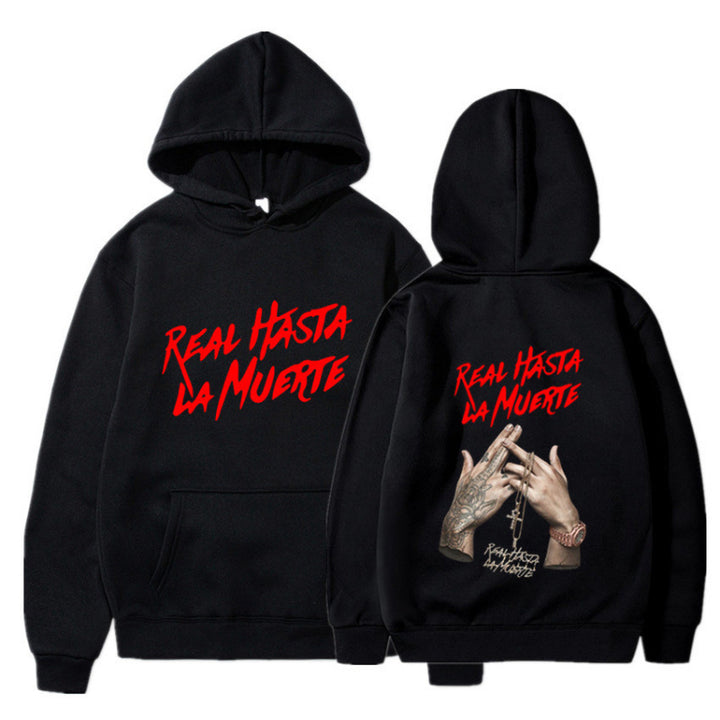 Women's hoodie with eye-catching lettering in urban style Lune London