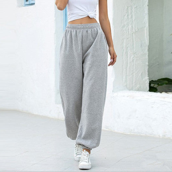 Ladies Comfortable and Casual Jogging Pants with Elastic Waist Lune London