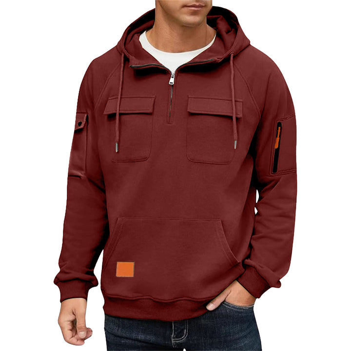 Men's hoodie with practical pockets and chic sporty design