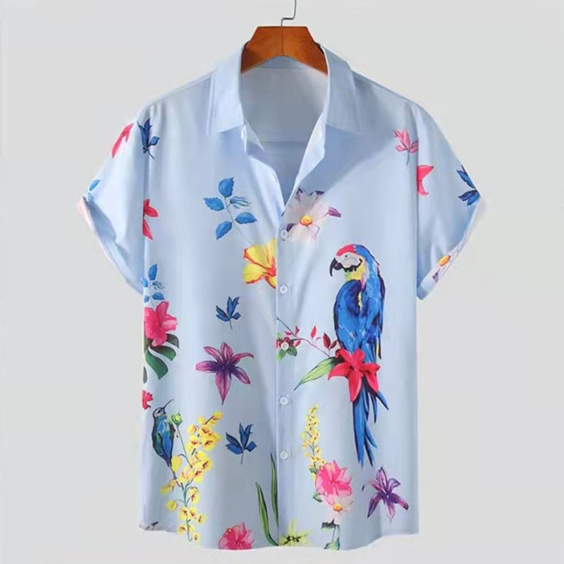 Blouse for women with floral print and short sleeves Lune London