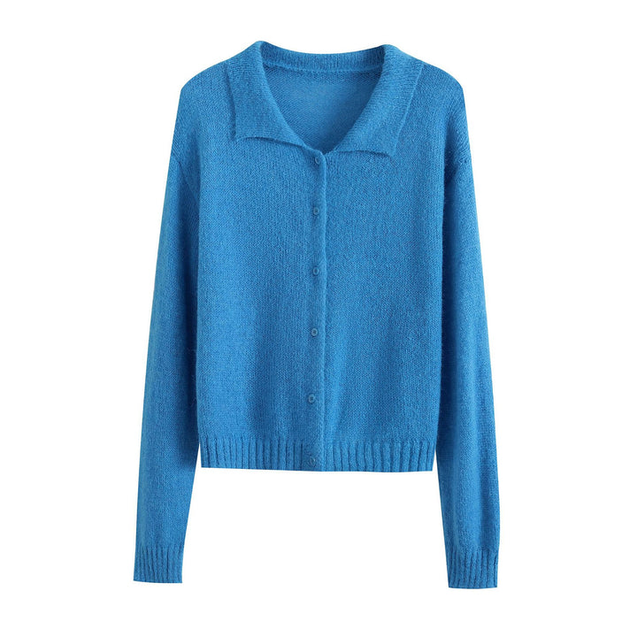 Fashionable knit jacket for women with elegant button placket Lune London