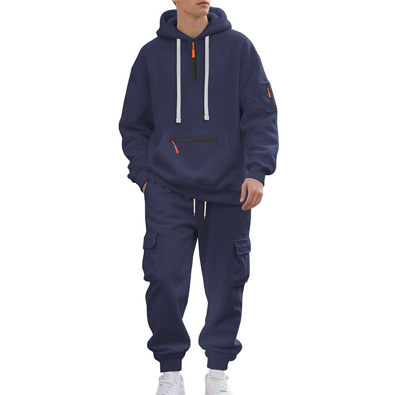 Men's Chic and Stylish Sporty Hoodie and Cargo Set