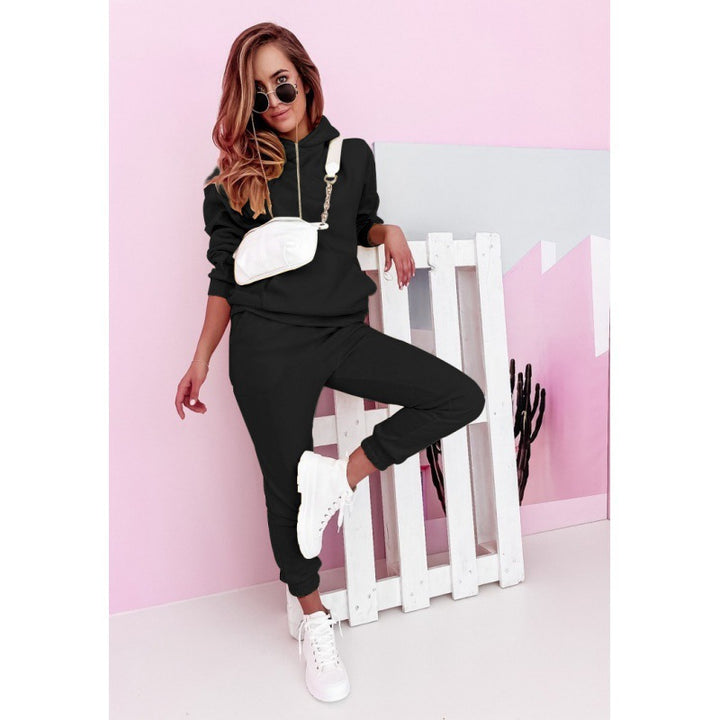 Ladies Sporty Loungewear Set with Hood Lune London