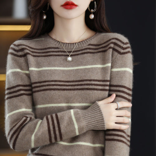 Pull rayé moderne et confortable pour femmes Chic & Stil