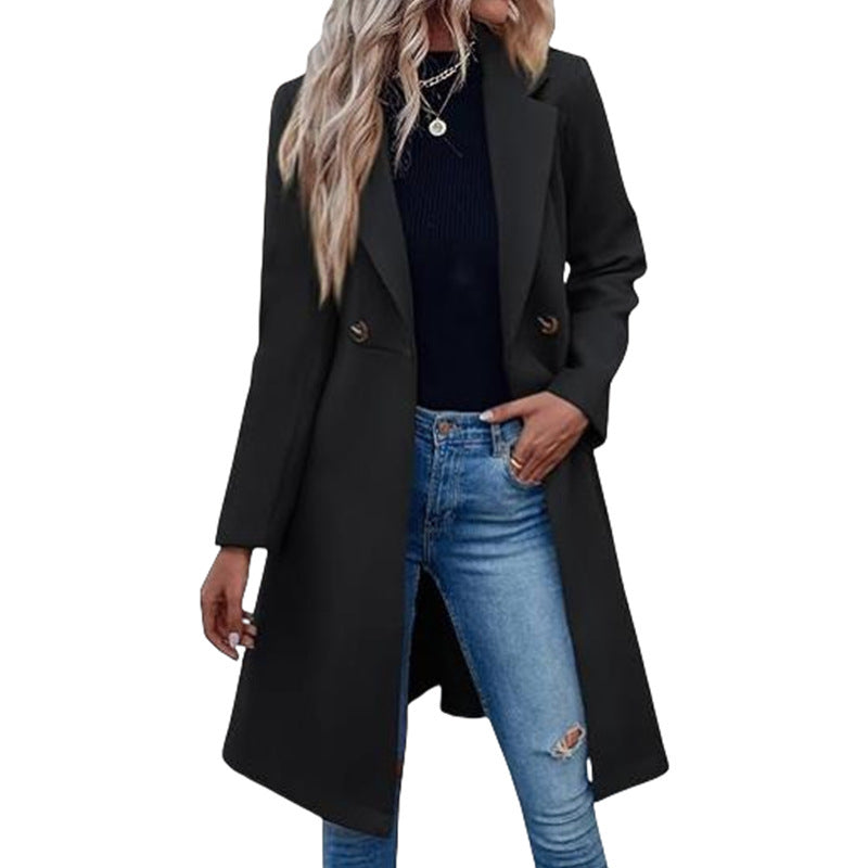 Women Elegant and fashionable Long coat Lune London