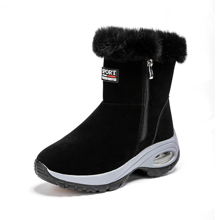 Chic and Stylish winter boots for women with faux fur trim