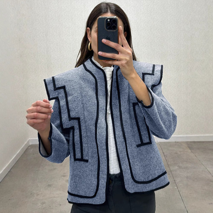 Ladies Fashion Jacket with geometric cut and special accents Lune London