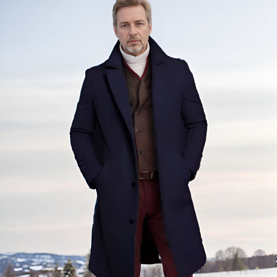 Elegant wool coat for men Lune London