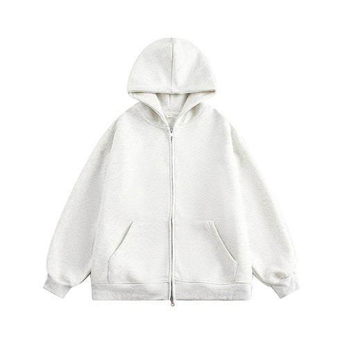Casual women's hoodie with zipper and pockets Lune London