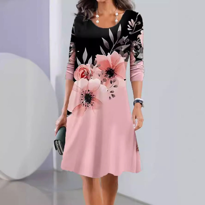 A-line dress for women with a delicate floral pattern Lune London