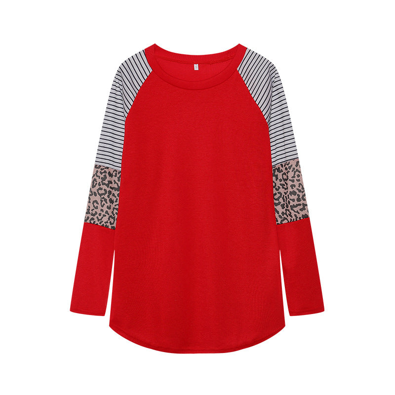 Chemisier long à manches longues pour femmes avec imprimé animal et design à rayures modernes Chic & Stil