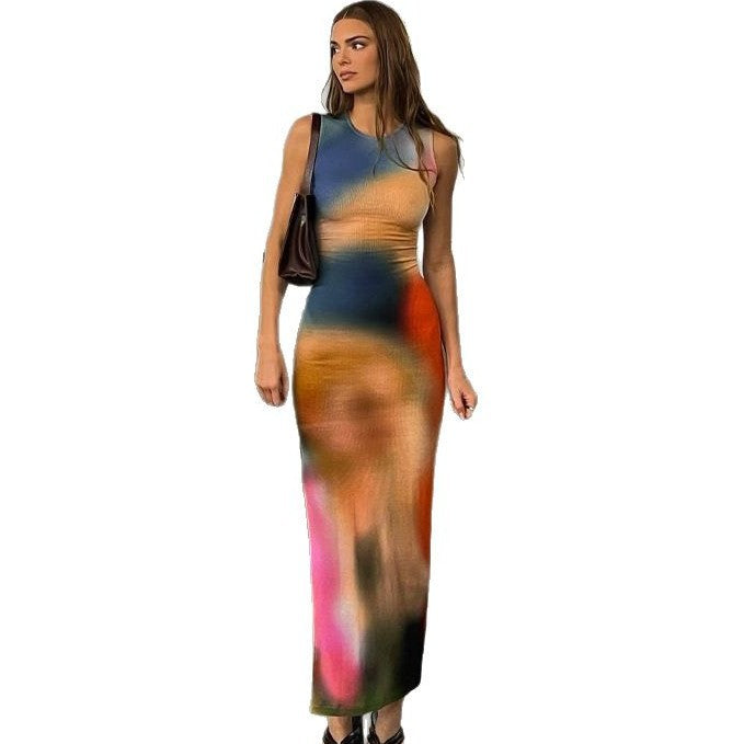 Chic and Stylish Trendy Abstract Maxi Dress for Women