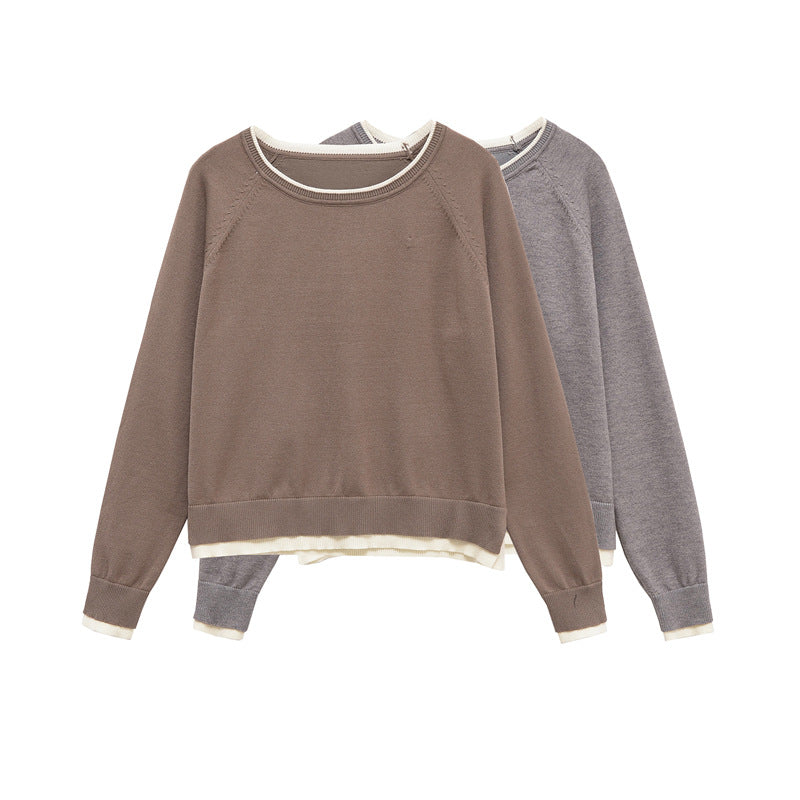 Trendy women's sweatshirt with double layer design Lune London