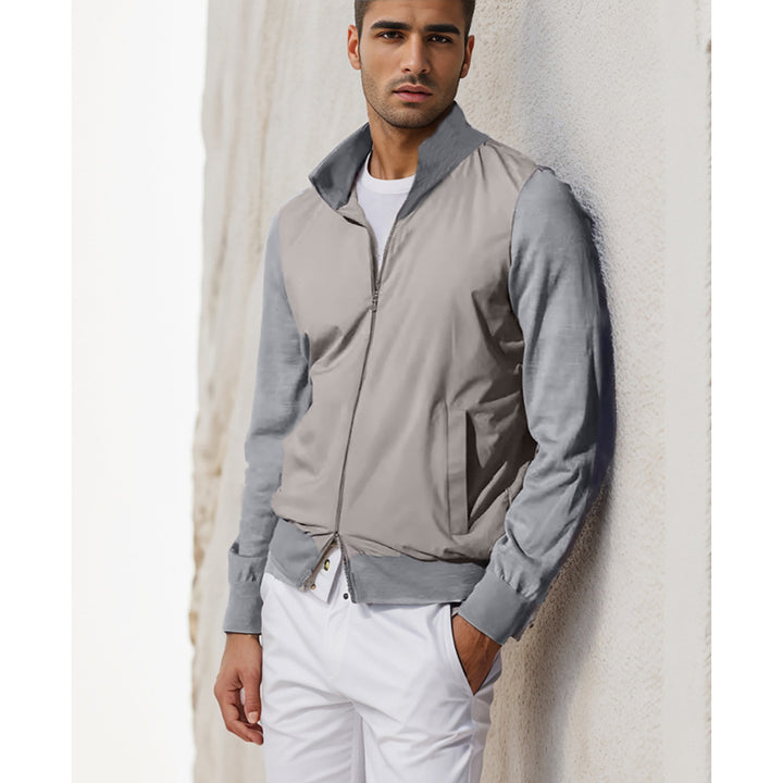 Stylish and functional men's jacket with high collar and multiple pockets Lune London