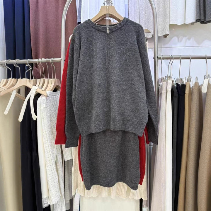 Robe en tricot pour femmes avec fermeture éclair Chic & Stil