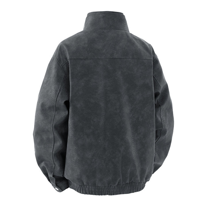 Classic suede leather jacket for men with practical pockets Lune London