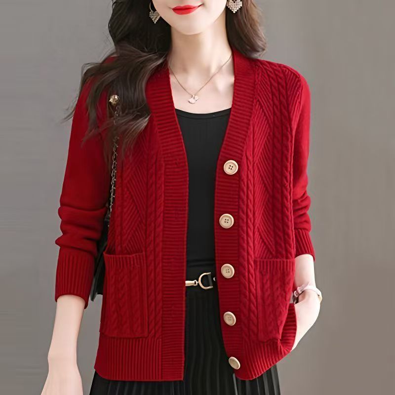 Cardigan pour femmes avec décolleté en V et poches Chic & Stil