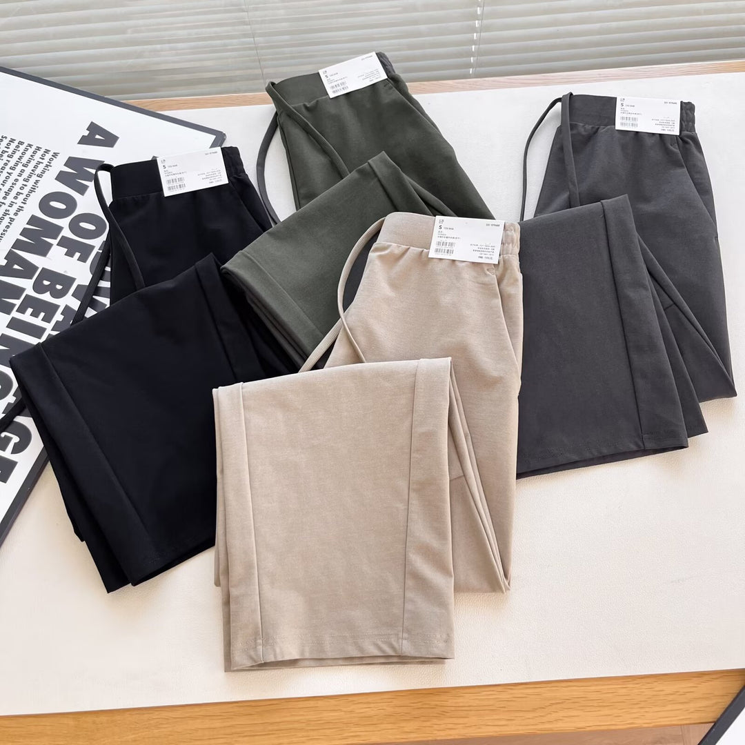 Pantalons chino décontractés pour femmes avec taille élastique Chic & Stil
