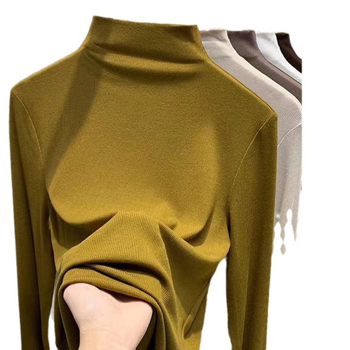 Women's Long Sleeve Turtleneck Sweater made of high-quality Knitting Fabric