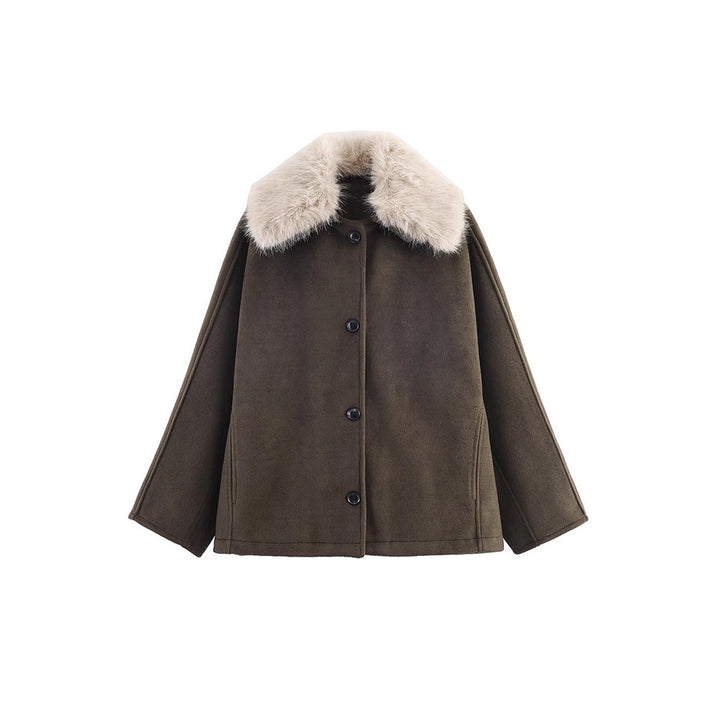 Ladies Luxe Faux Fur Jacket with fitted cut Lune London