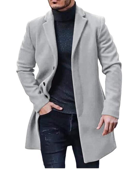 Elegant wool coat for men with classic cut Lune London