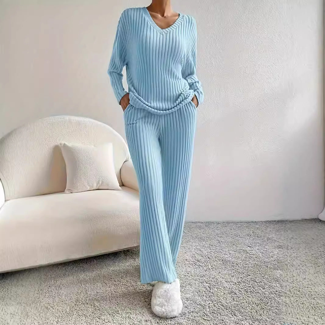 Casual set for women with ribbed texture Lune London