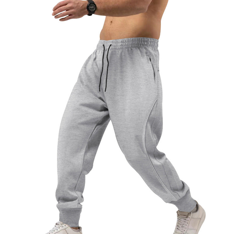 Men's athletic fitness jogging pants with pockets and elastic waistband Lune London