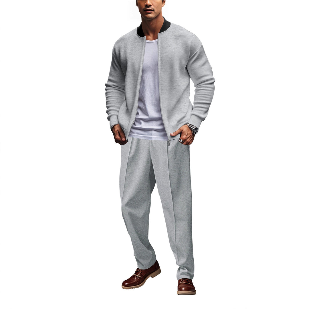 Sporty hoodie jacket for men with zipper and matching training pants Lune London