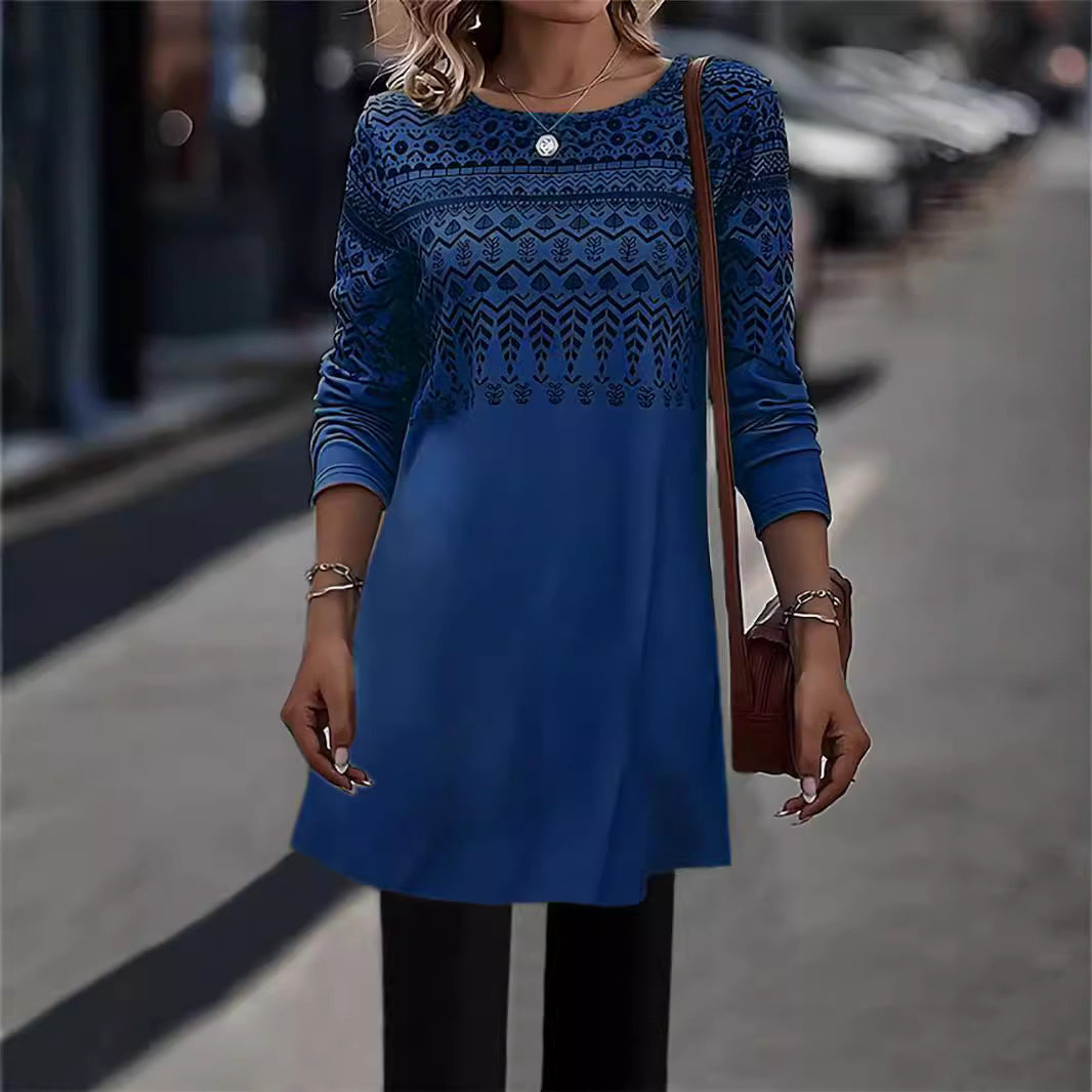 Long comfortable long-sleeve tunic for women Lune London