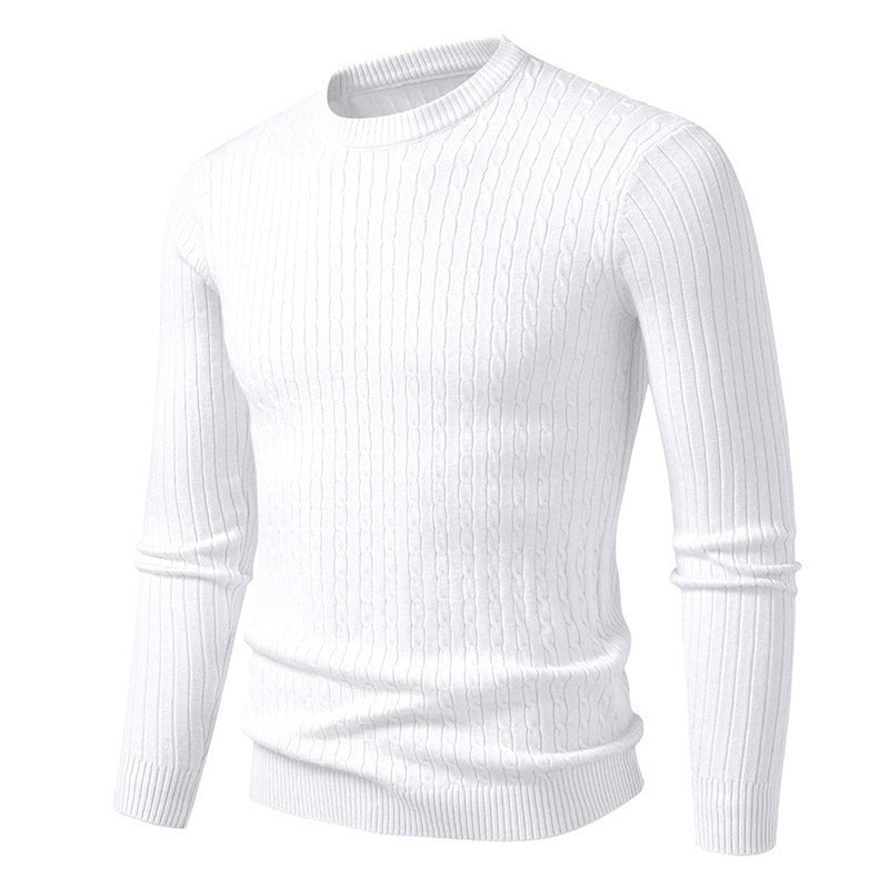 Stylish knitted sweater for men with textured braids design Lune London