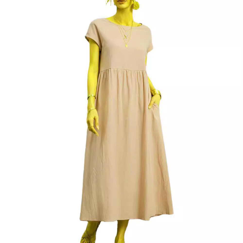 Women’s Midi Dress with Casual Cut and Side Pockets Lune London