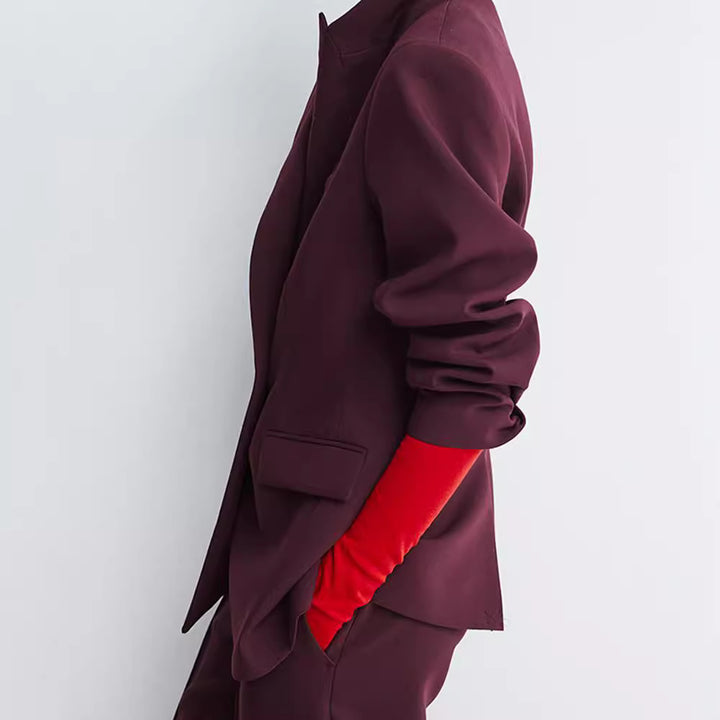 Oversized women's jacket with double row of buttons and modern cut Lune London