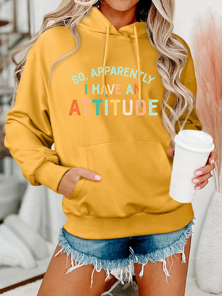 Sweat à capuche pour femmes avec lettrage créatif et coupe décontractée Chic & Stil