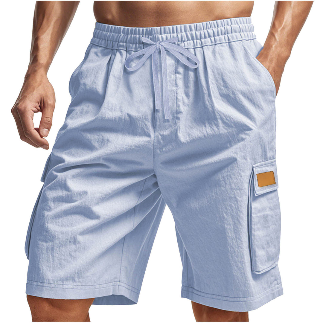 Casual cargo shorts for men with elastic waistband and multifunctional side pockets Lune London