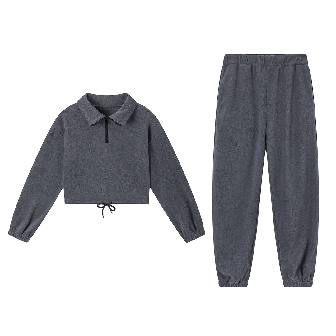 Leisure jumpsuit for women with cropped top and stretchy pants Lune London