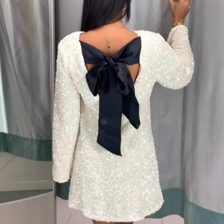 Chic and Stylish Shiny Mini Sequin Dress