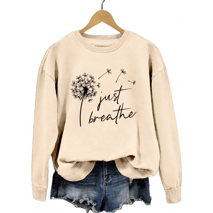 Sweat à capuche pour femmes avec motif de pissenlit inspirant Chic & Stil