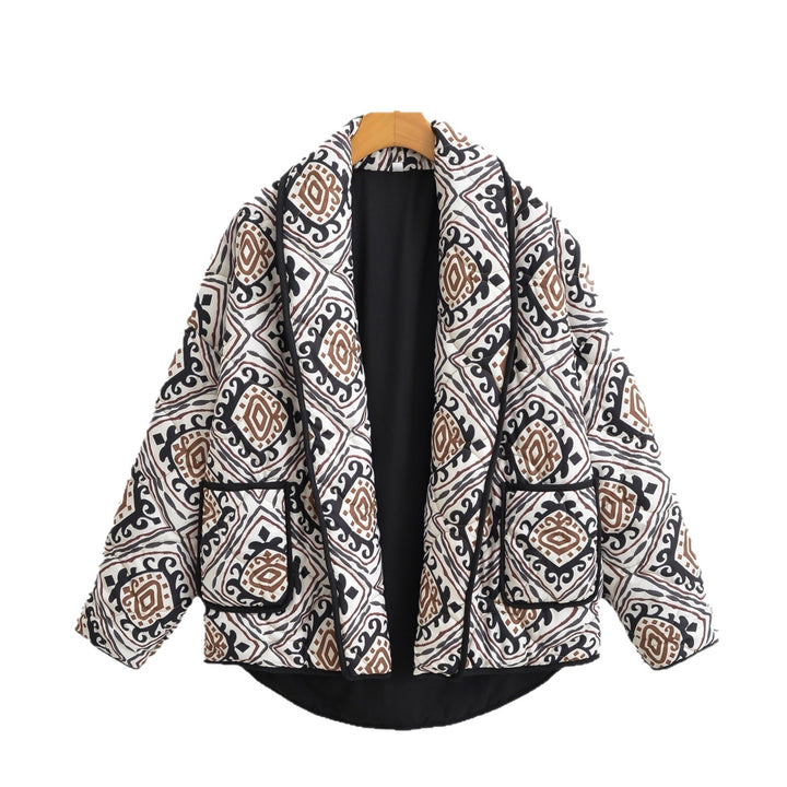 Veste matelassée à motifs pour femmes au style oversize Chic & Stil