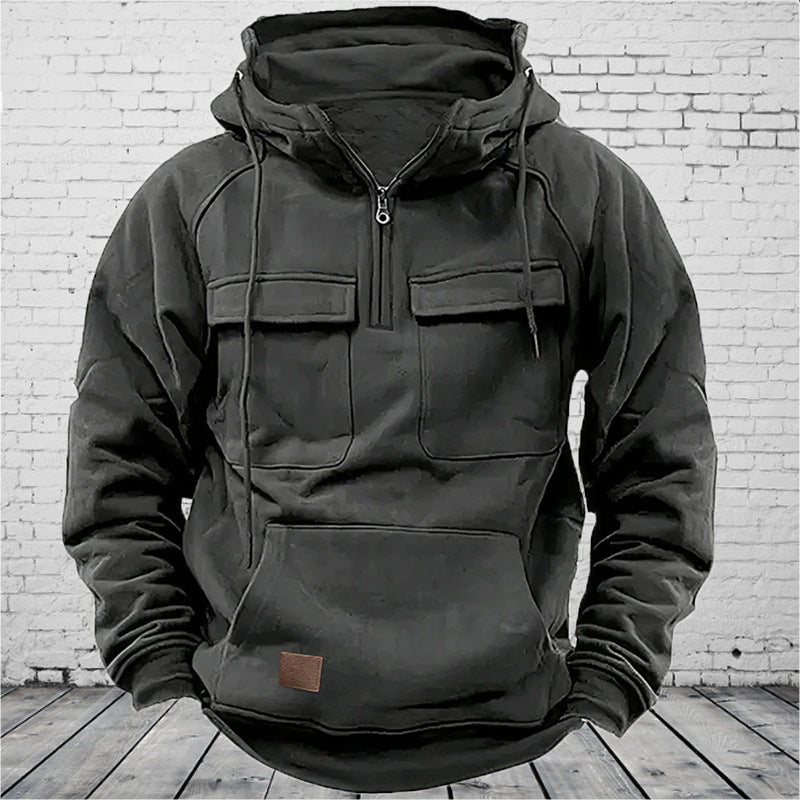 Men's casual hoodie with practical pockets and modern fit Lune London