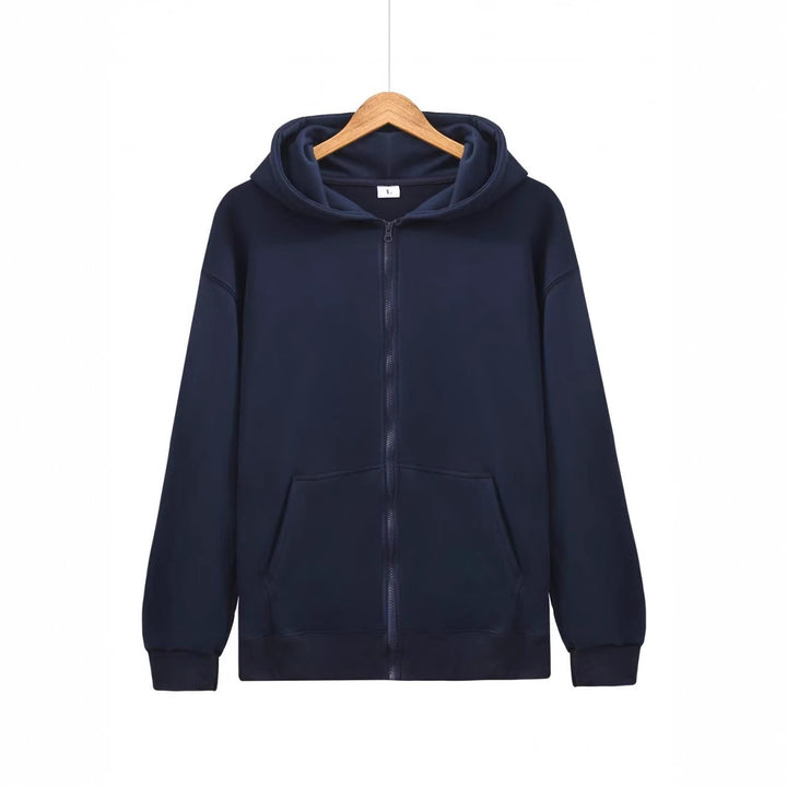 Ladies hoodie jacket with full zip and practical pockets Chic & Stil