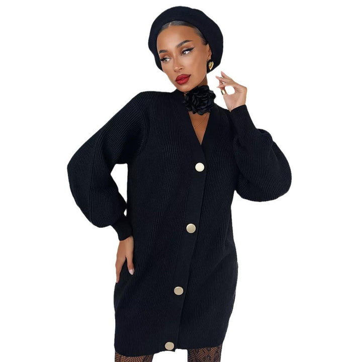 Manteau en tricot pour femmes avec coupe oversize et détails de boutons élégants Chic & Stil