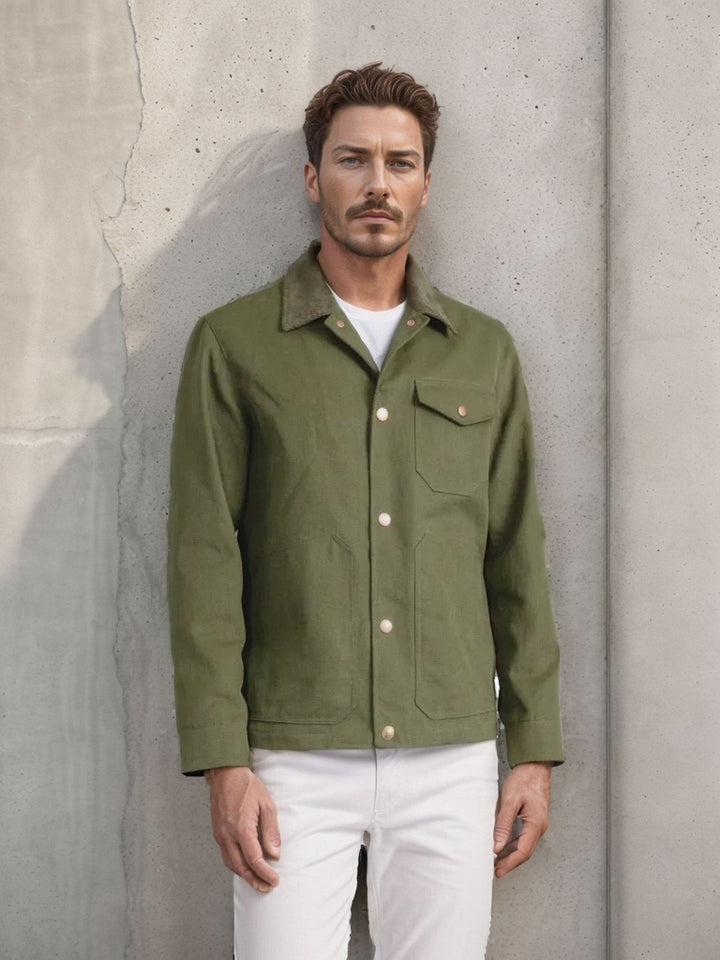 Versatile cotton jacket for men with practical pockets Lune London
