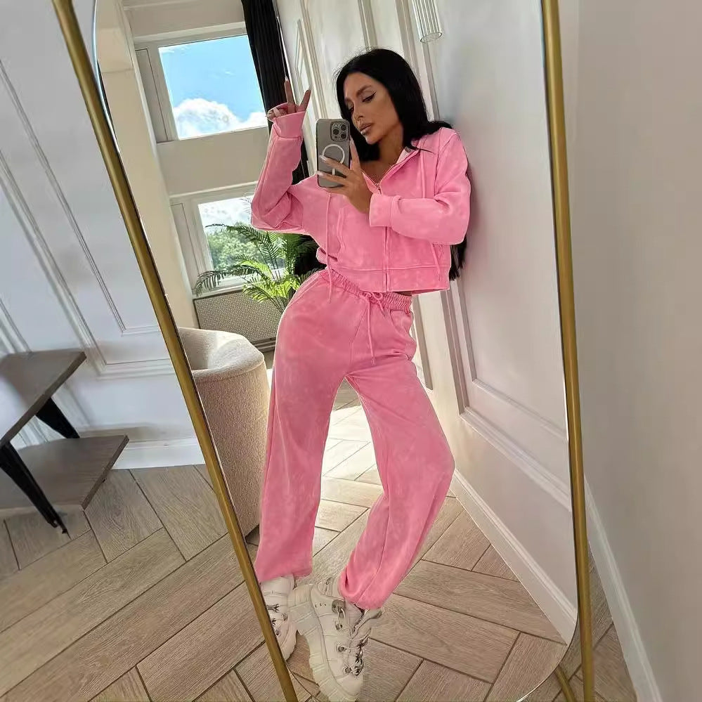 Ensemble de loisirs pour femmes avec sweat à capuche et pantalon de jogging au look moderne Chic & Stil