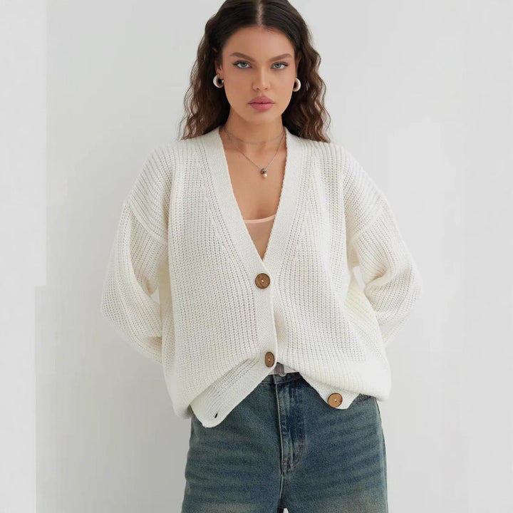 Ladies casual knitted cardigan Lune London