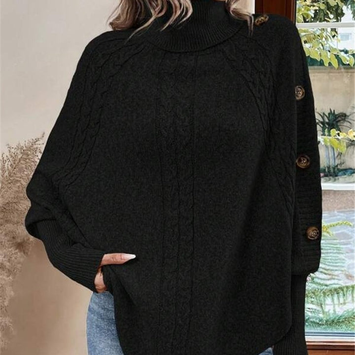 Knitted sweater for women with elegant button details and a relaxed fit Lune London