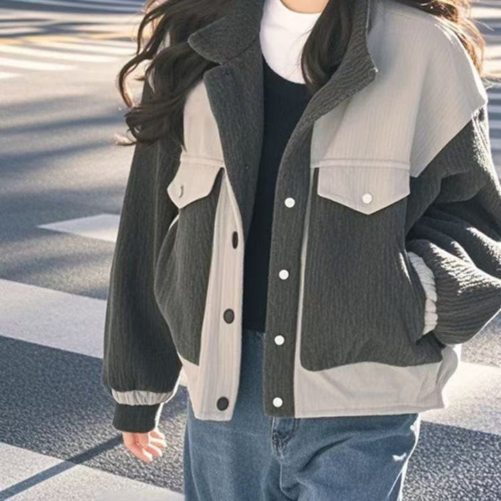Veste en polaire surdimensionnée et à la mode pour femmes avec un design texturé Chic & Stil